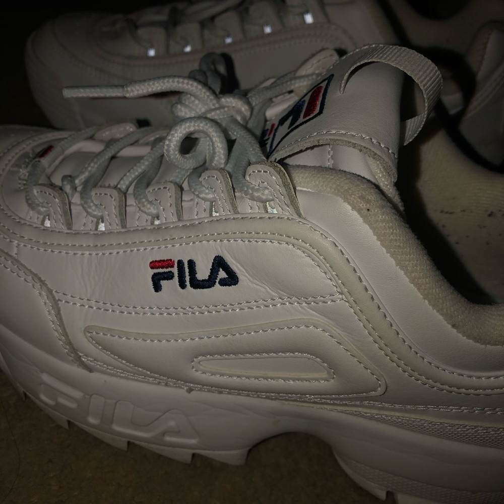 FILAS white shoes size 9